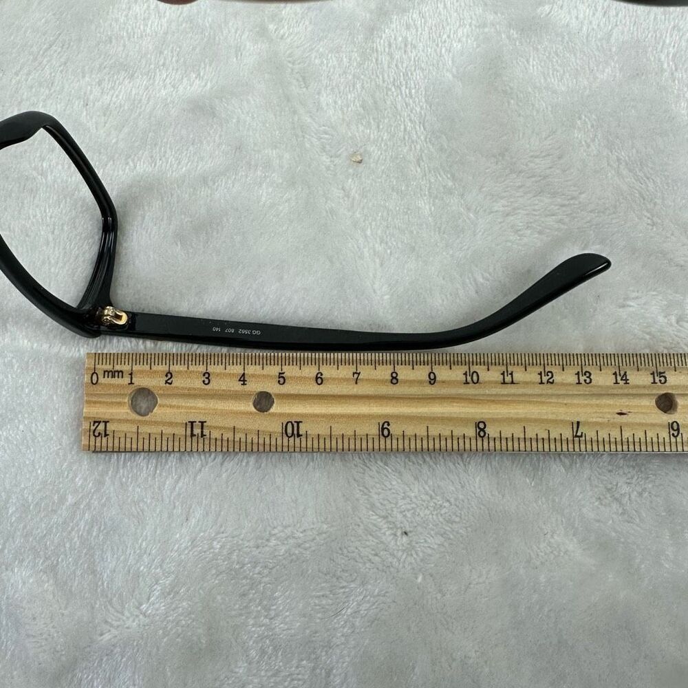 Gucci Women's‎ Eyeglasses Style 3562 Rectangular Frame Black Secretary Academia - Picture 4 of 8
